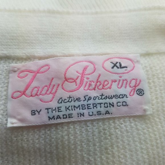 VTG Lady Pickering Kimburton Women's Cardigan Sweater Ivory Lightweight  Size XL - Picture 6 of 6